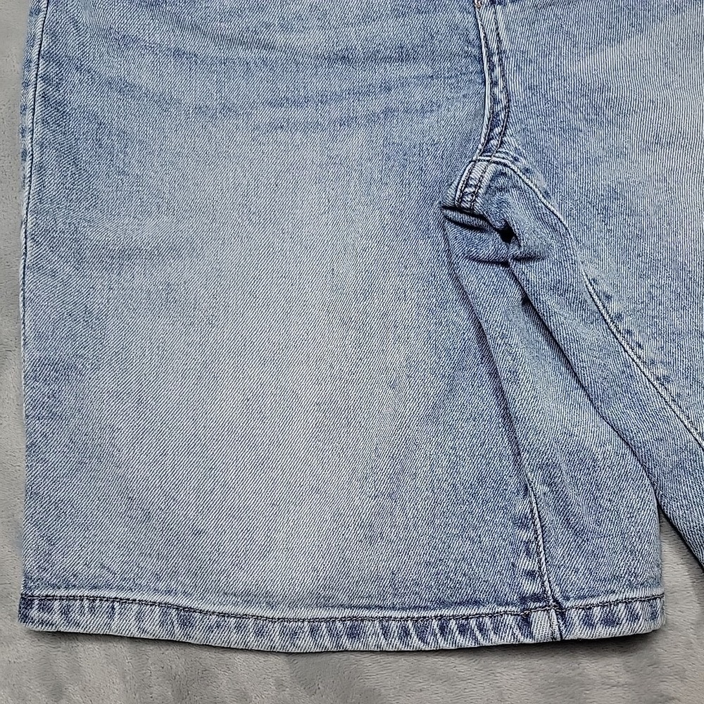 Wrangler Shorts Womens 10 Blue 1960923 High Rise Bermuda Denim Jean Cutoff - Picture 2 of 11